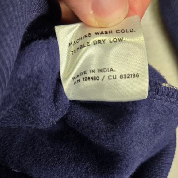 Pact One For All Full Zip Hoodie Unisex Womens Mens M Blue Organic Cotton - Picture 6 of 10